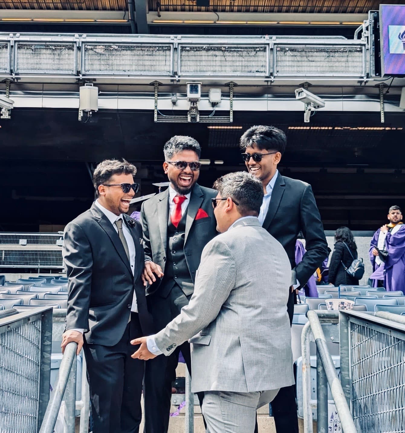 Graduation day, with the crew